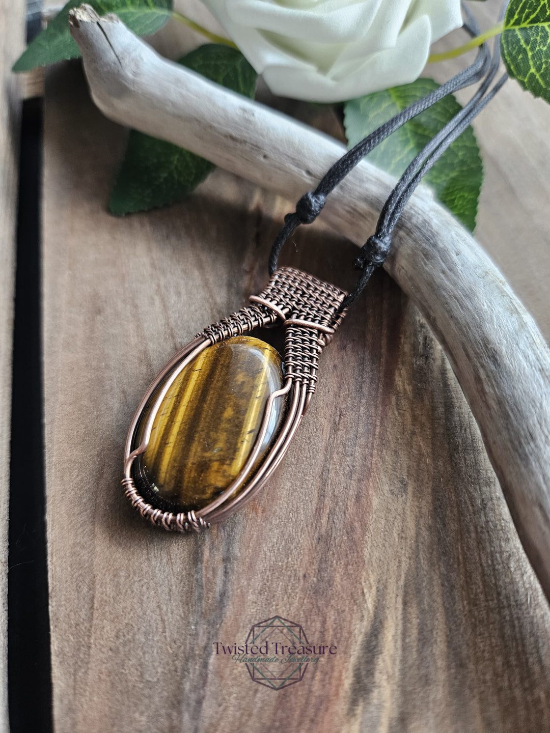 Tiger's Eye and Copper Necklace