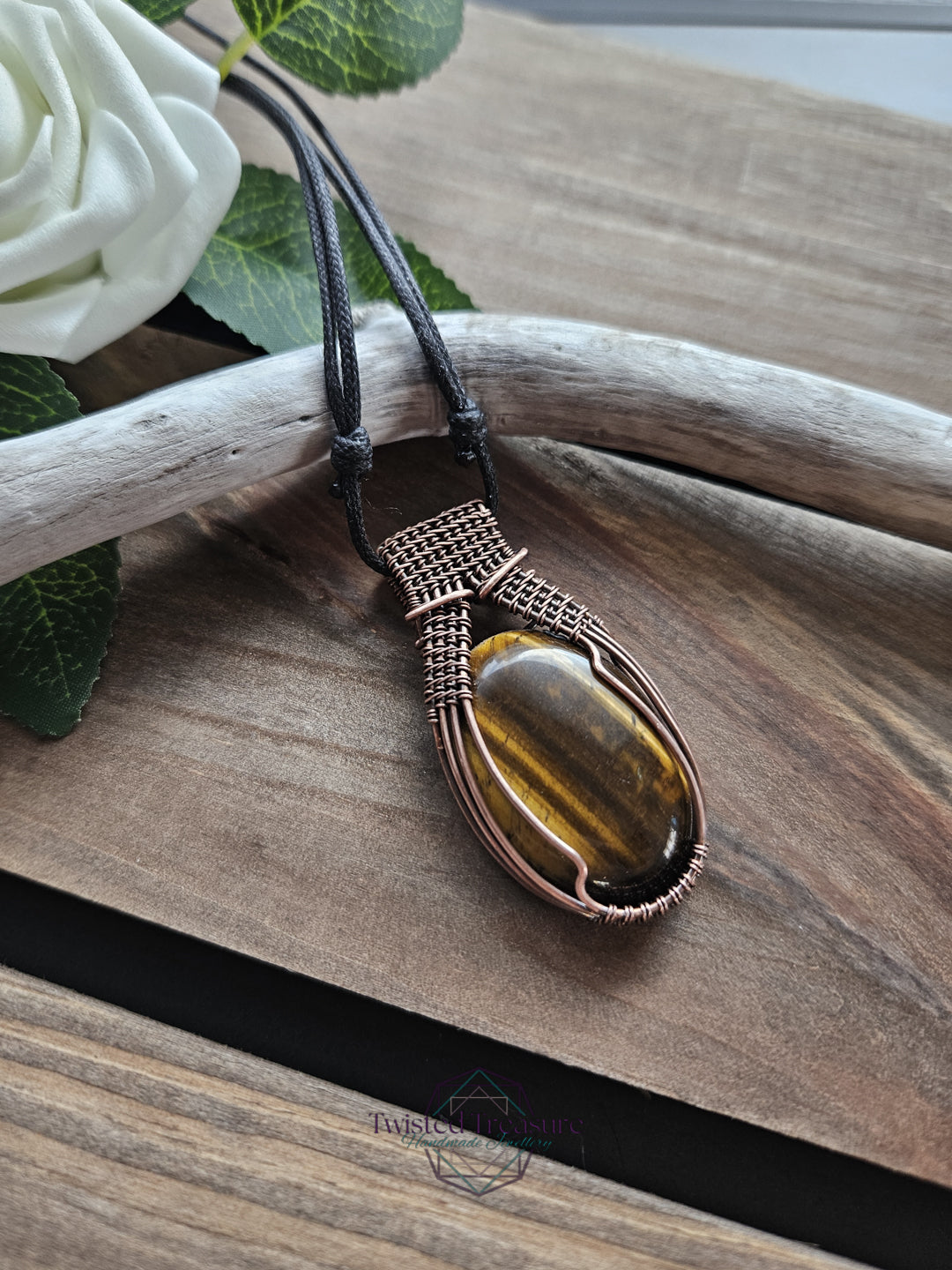 Tiger's Eye and Copper Necklace