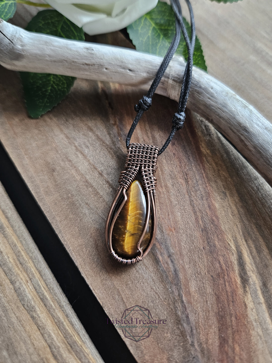 Tiger's Eye and Copper Necklace