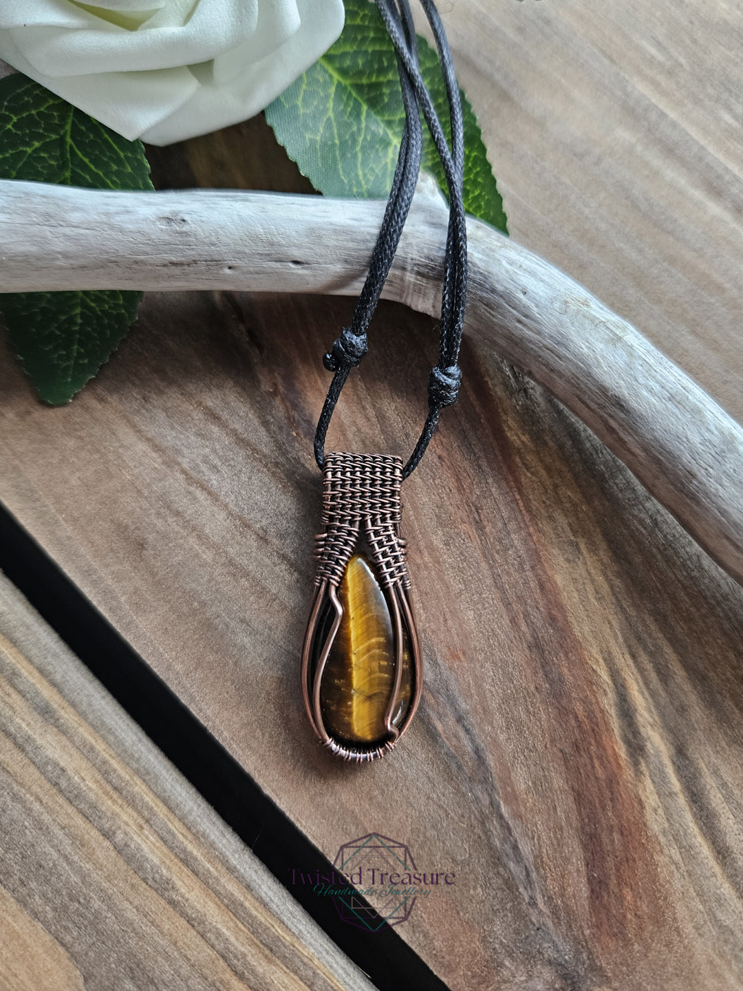 Tiger's Eye and Copper Necklace