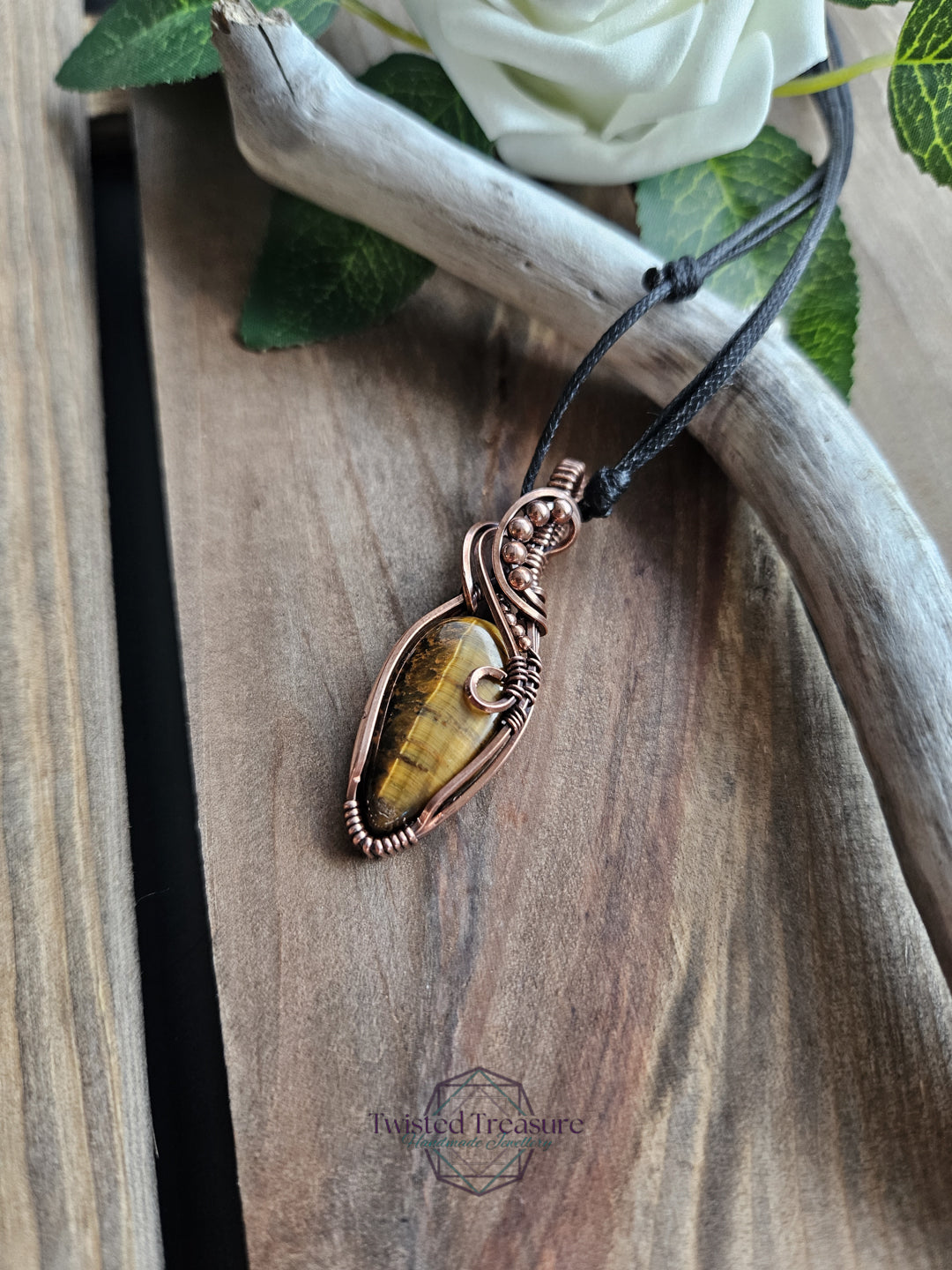 Tiger's Eye and Copper Necklace