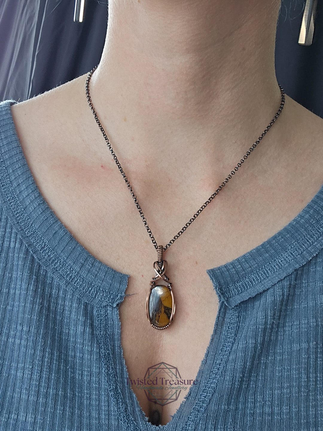 Mookaite and Copper Necklace