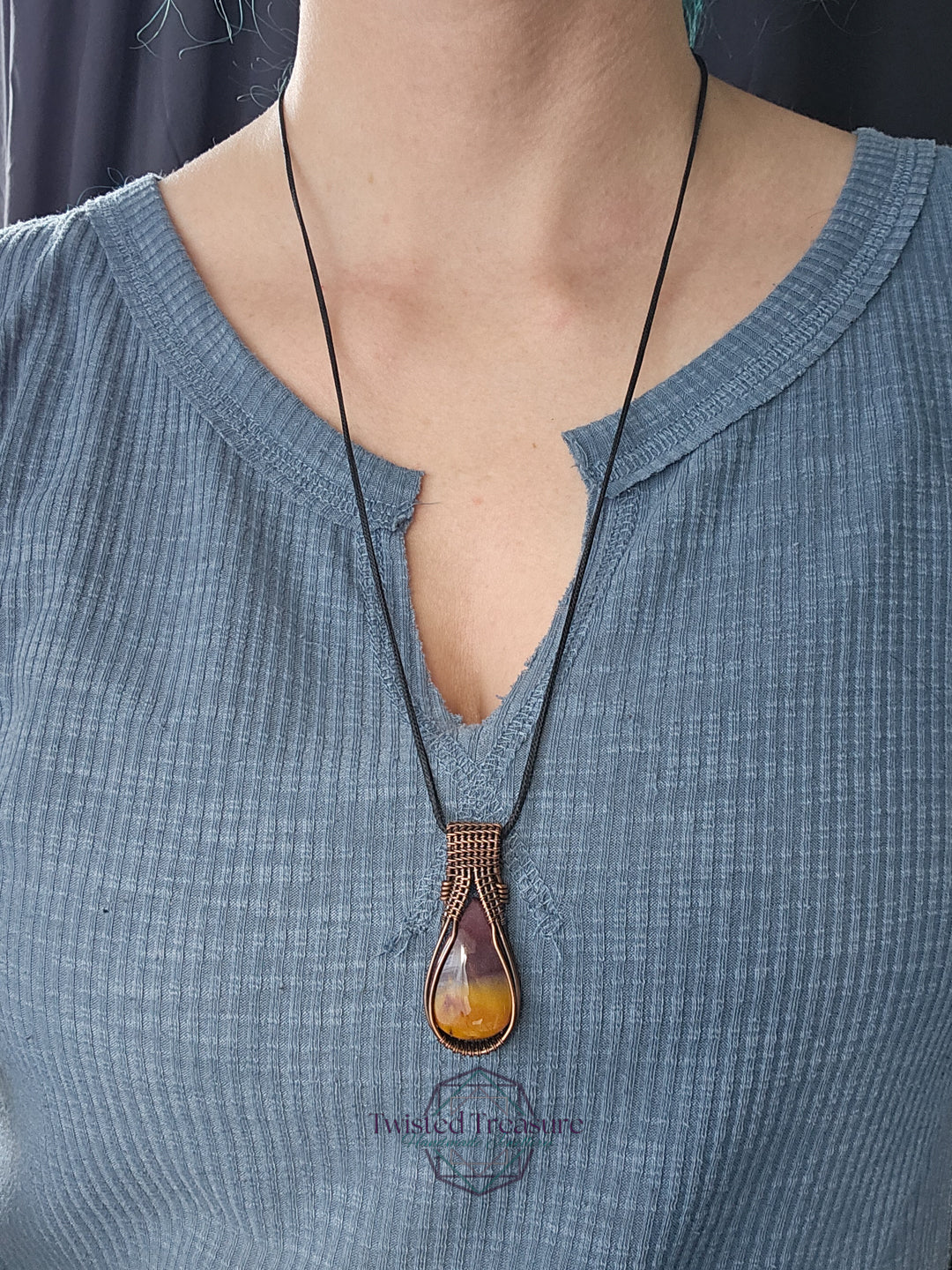 Mookaite and Copper Necklace