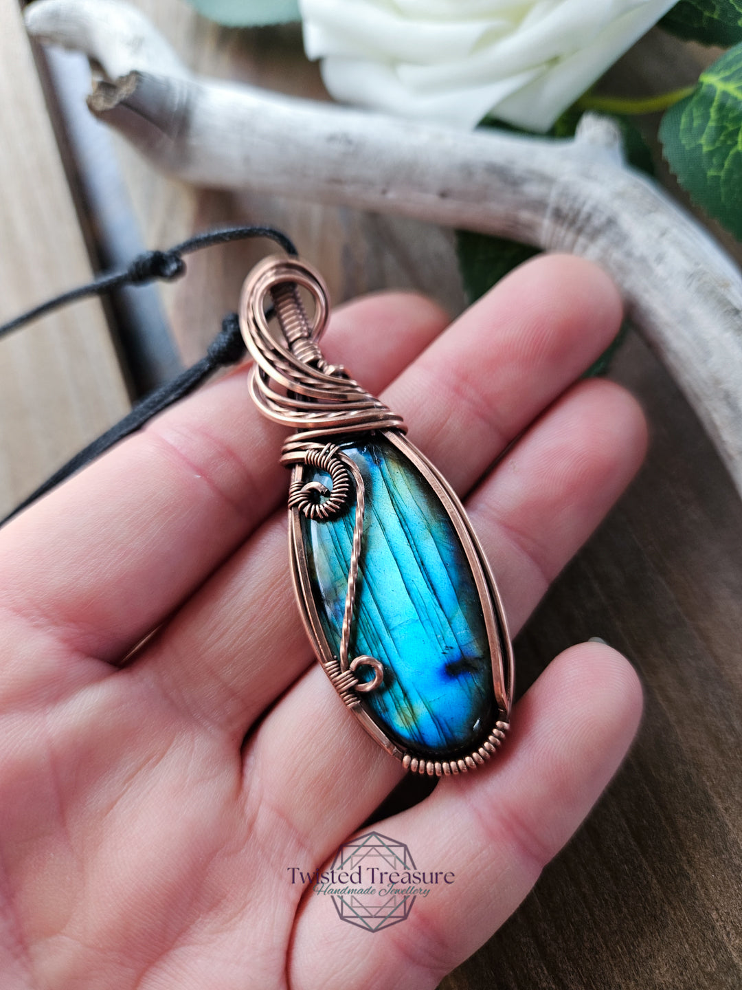 Labradorite and Copper Necklace