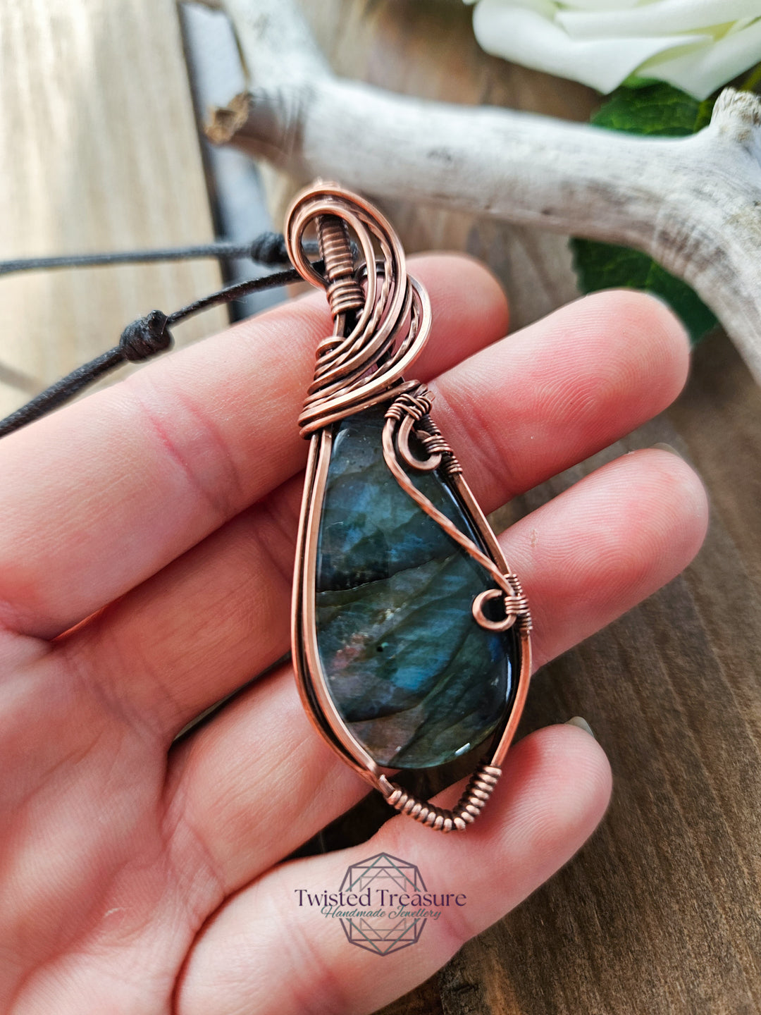 Labradorite and Copper Necklace