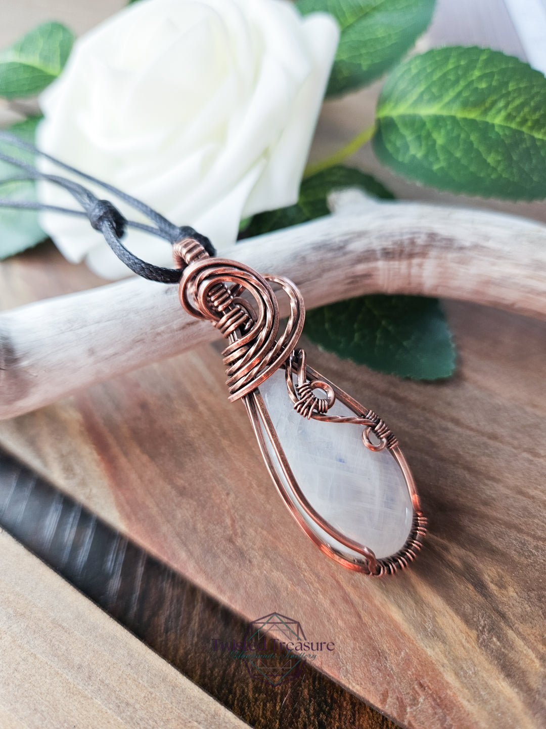Moonstone and Copper Necklace