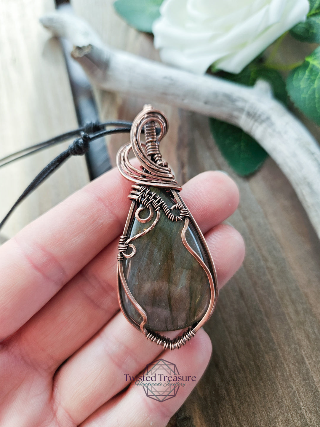 Labradorite and Copper Necklace