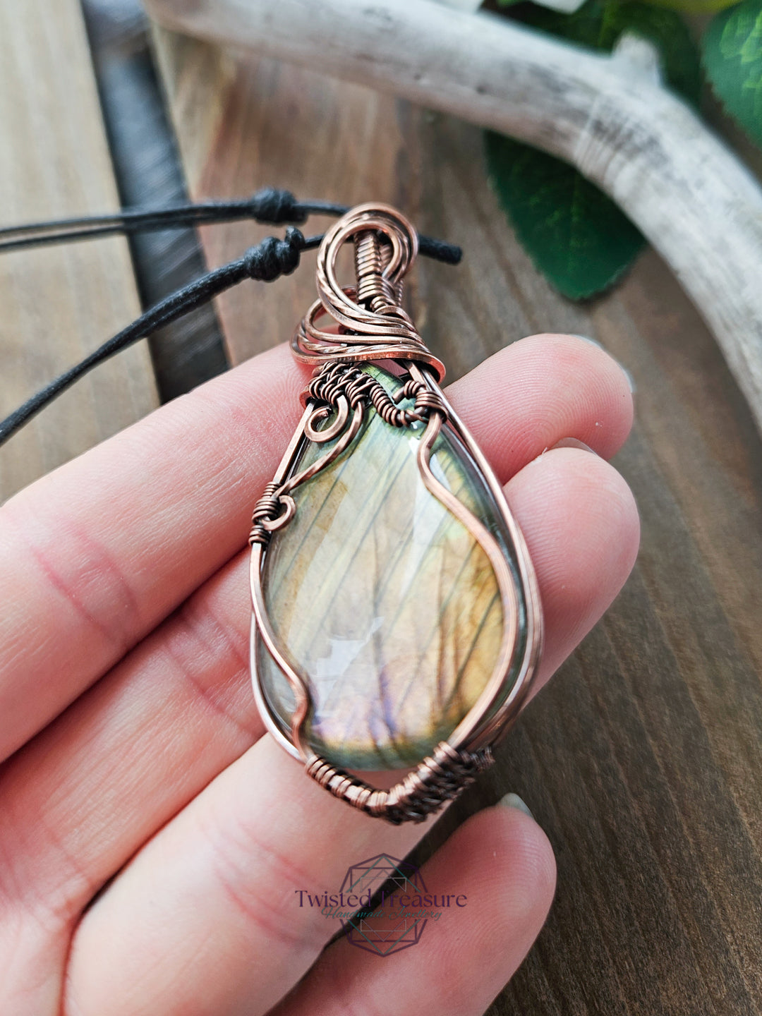 Labradorite and Copper Necklace