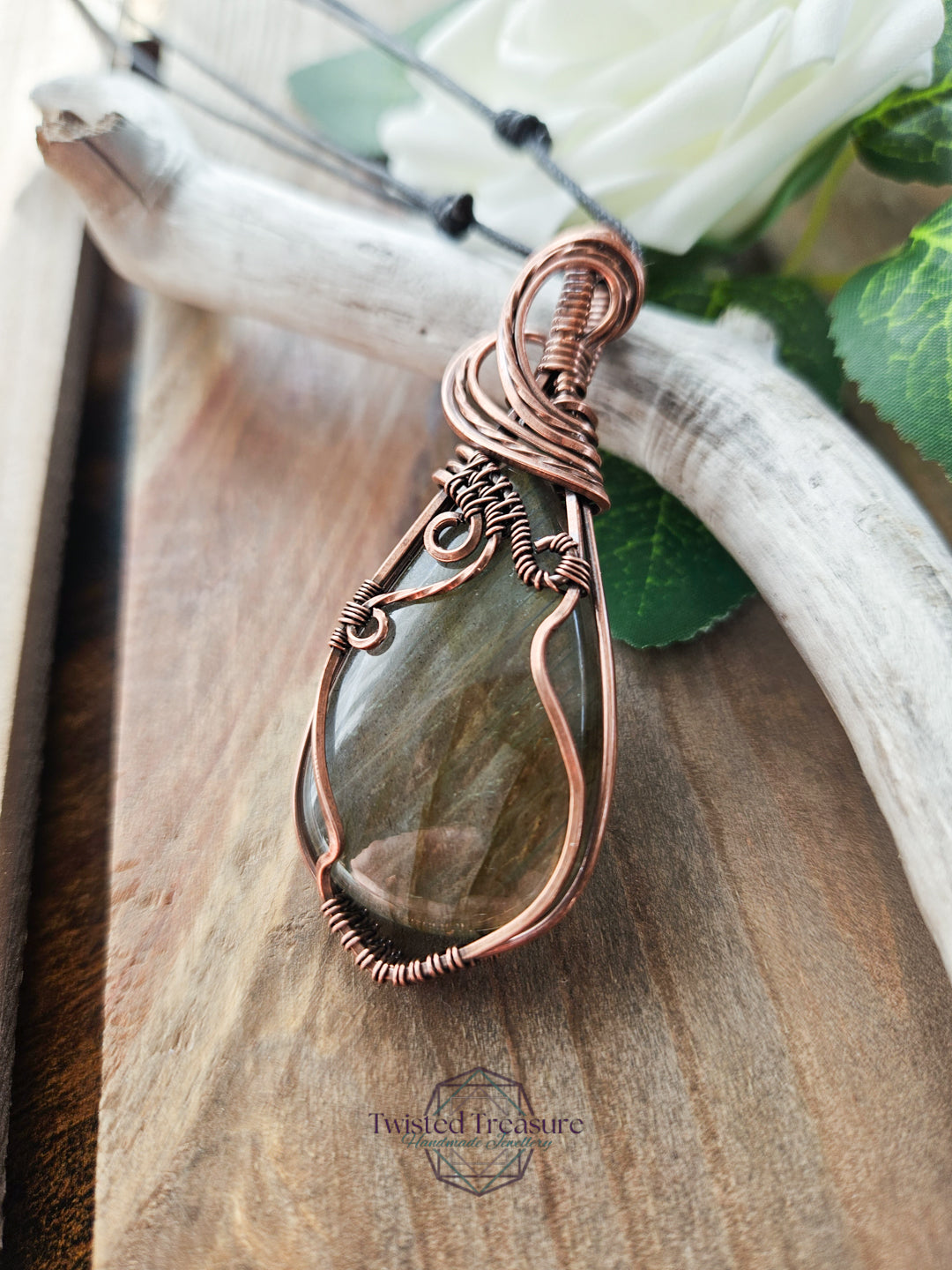 Labradorite and Copper Necklace