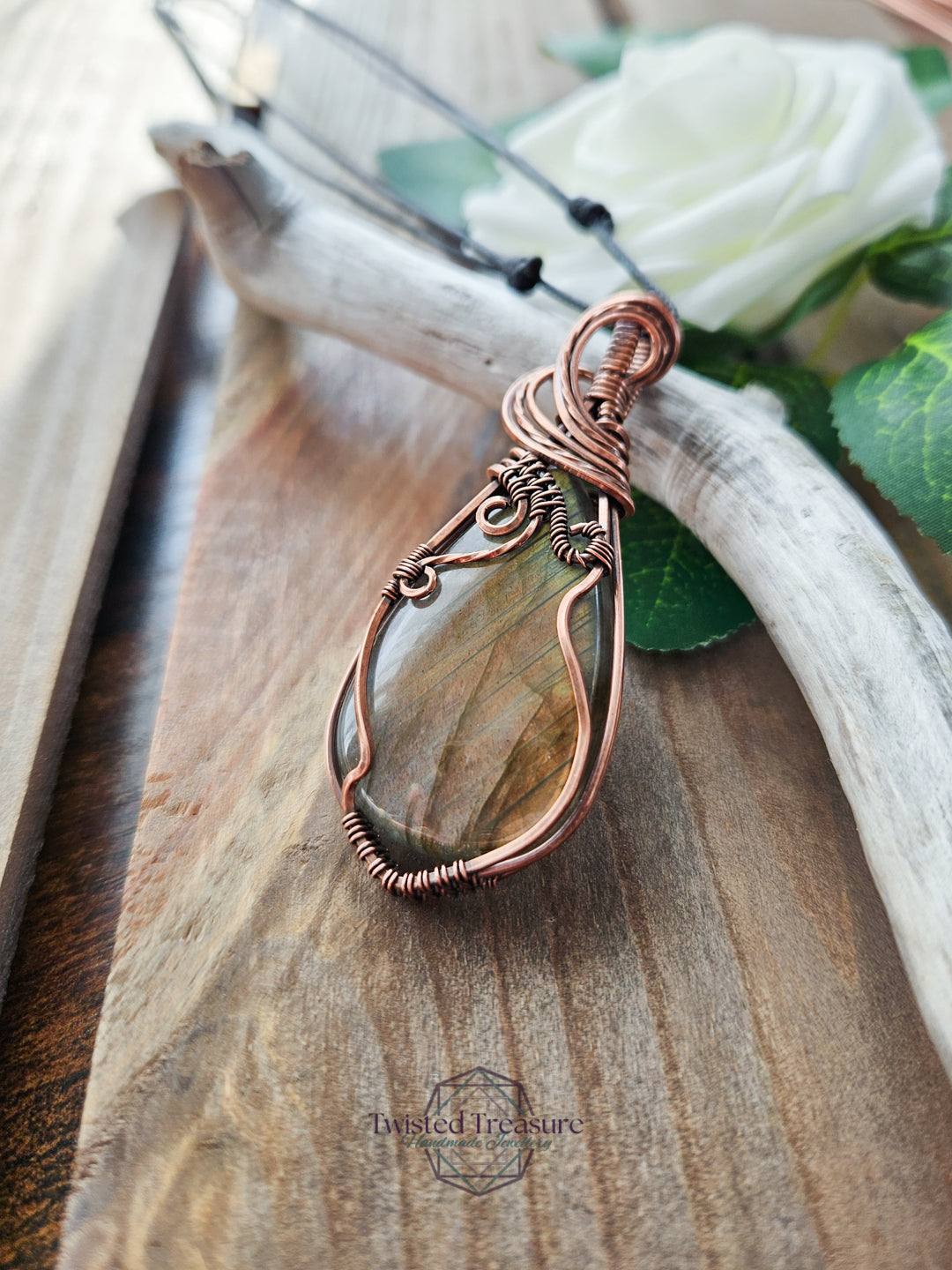 Labradorite and Copper Necklace