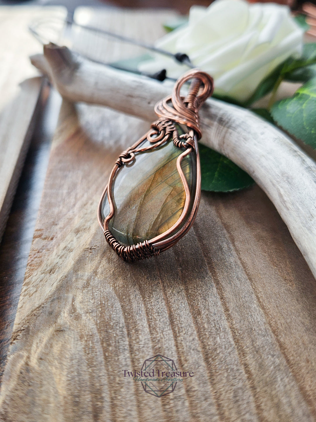 Labradorite and Copper Necklace