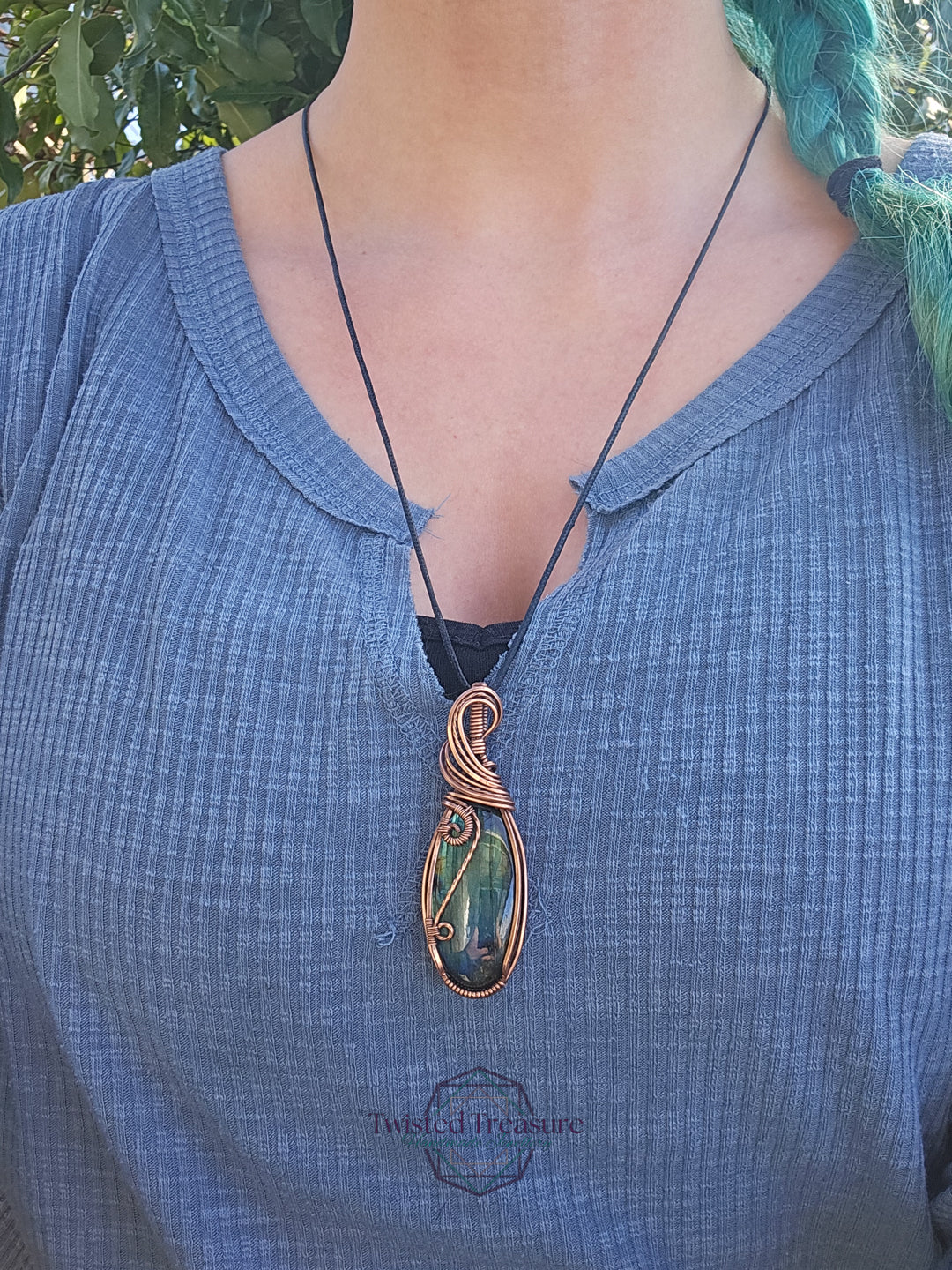 Labradorite and Copper Necklace