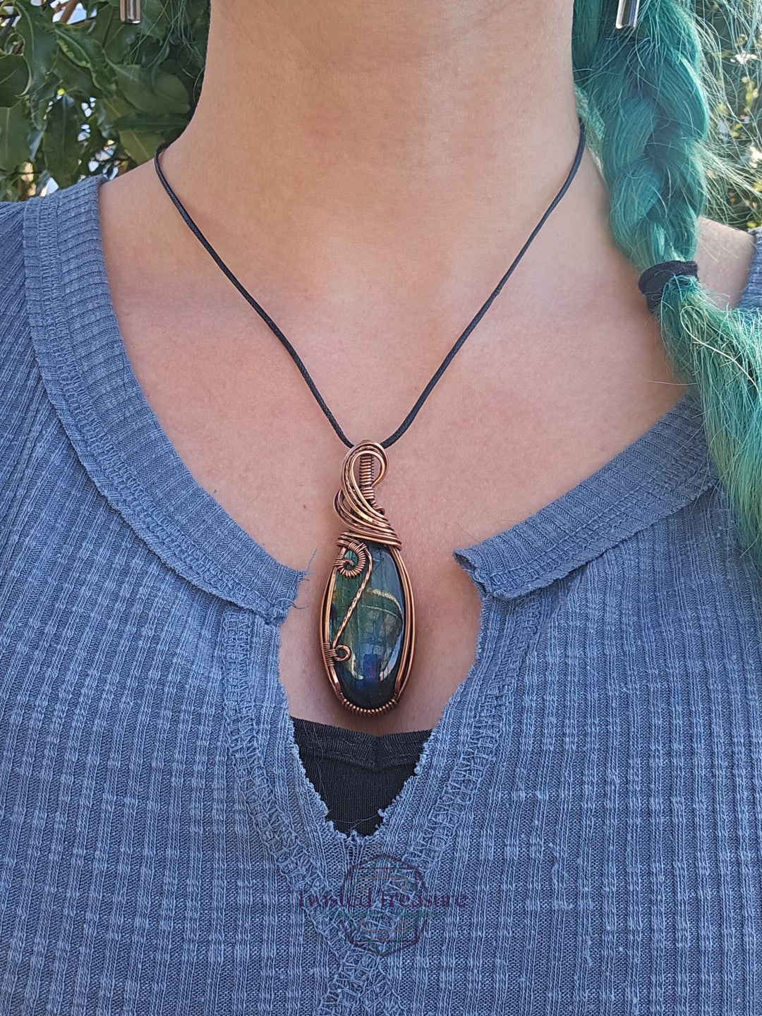 Labradorite and Copper Necklace
