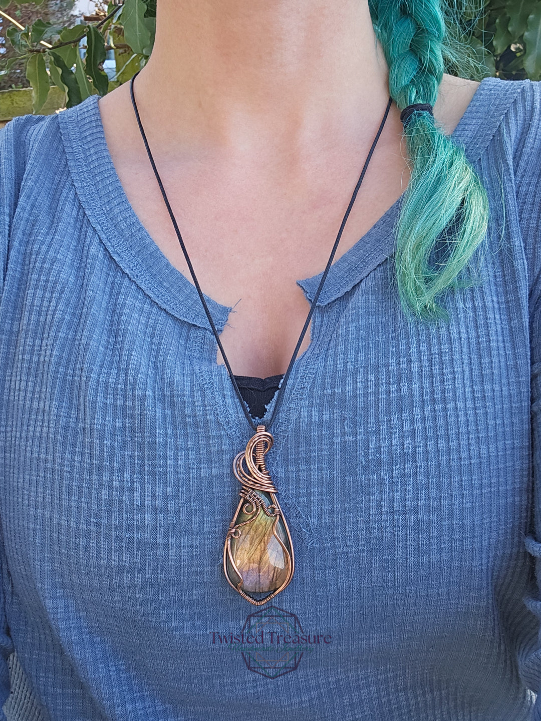 Labradorite and Copper Necklace