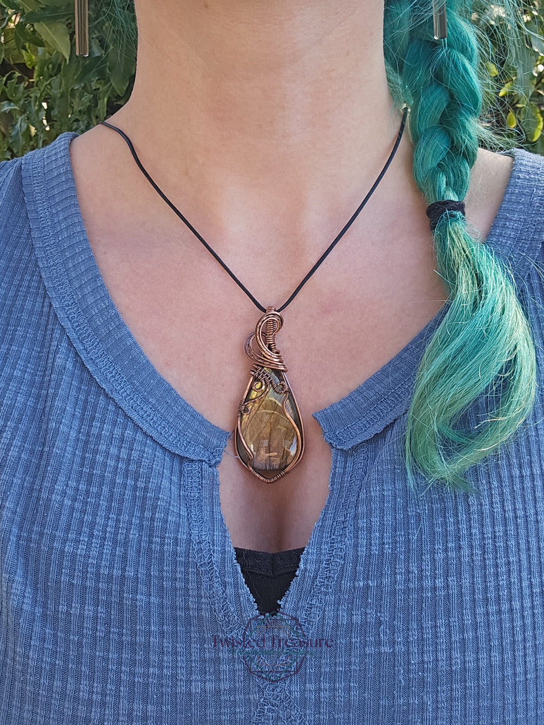 Labradorite and Copper Necklace