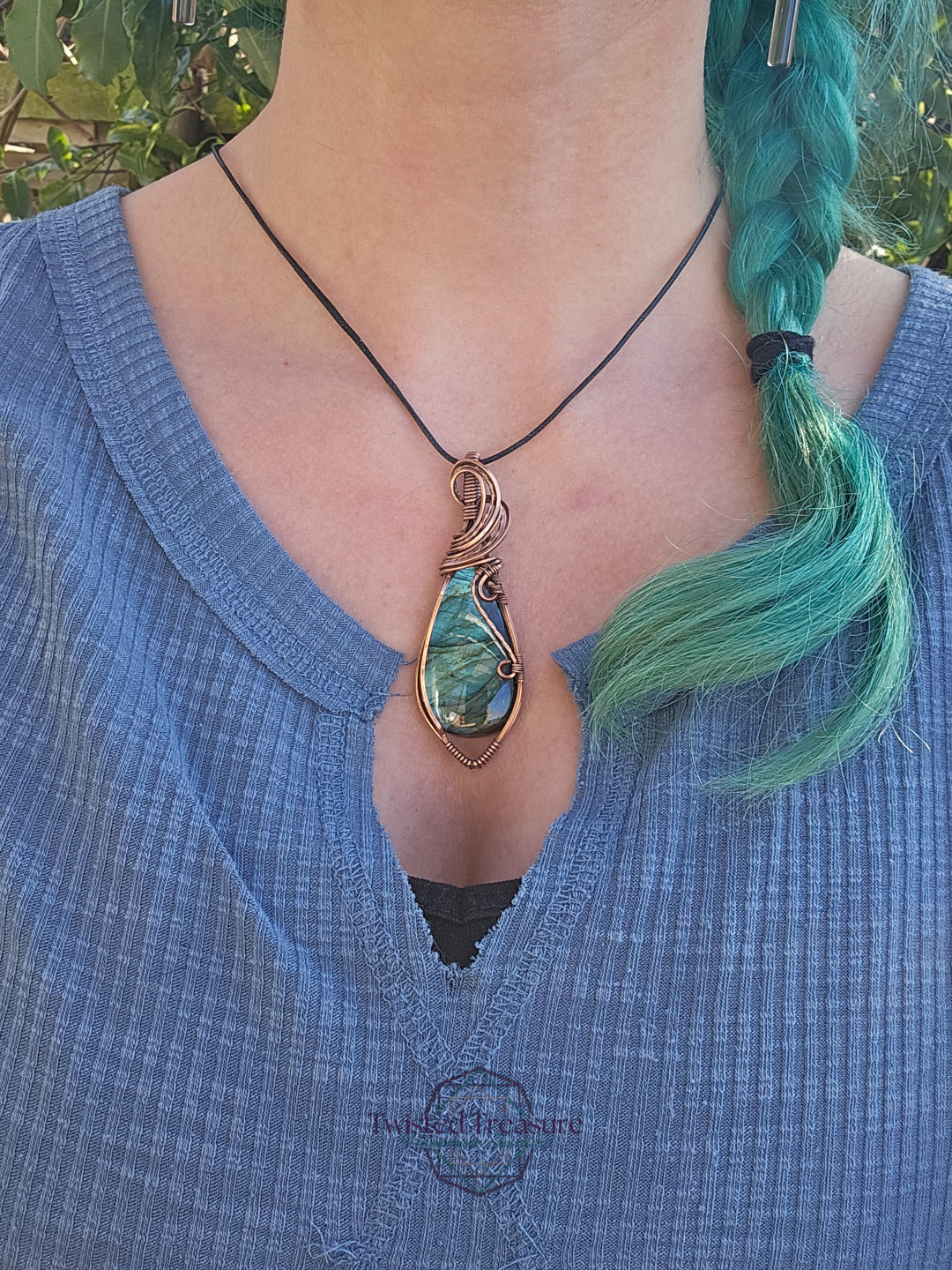 Labradorite and Copper Necklace