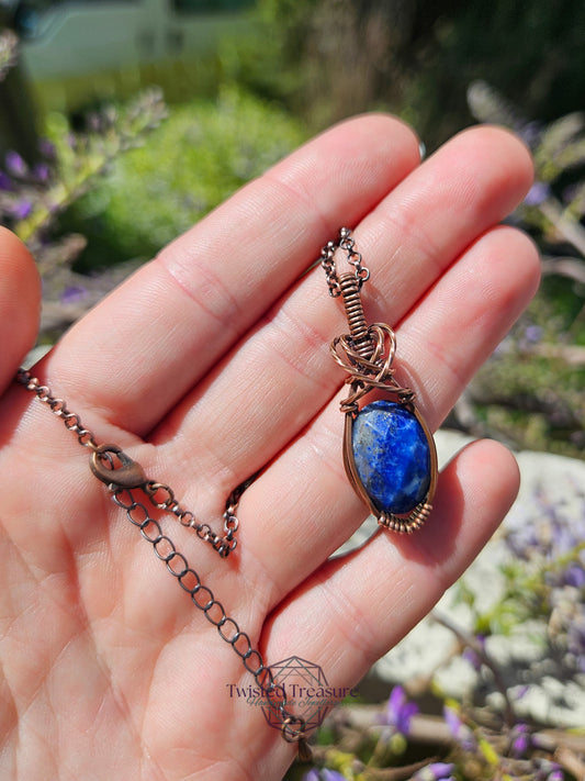 Lapis Lazuli and Copper Necklace