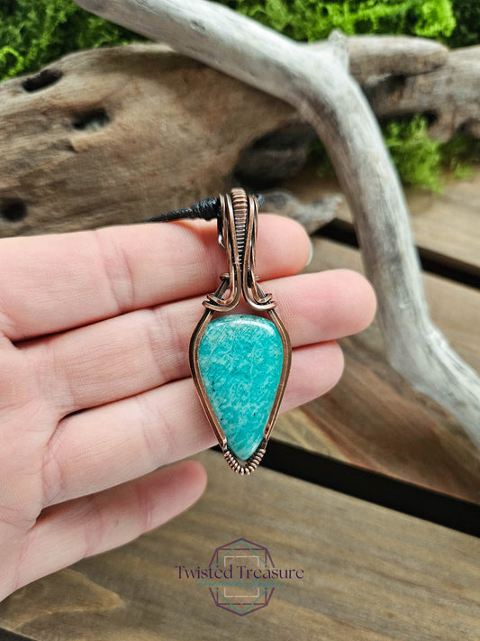 Amazonite Copper Necklace