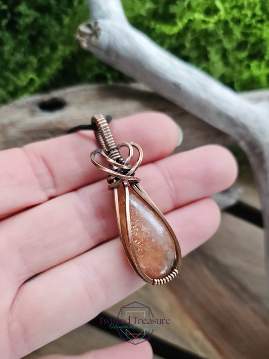 Sunstone Copper Necklace