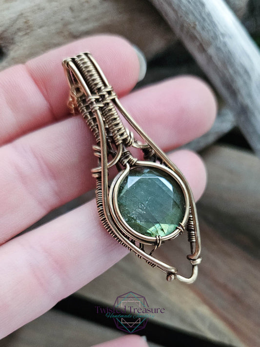 Labradorite Bronze Necklace