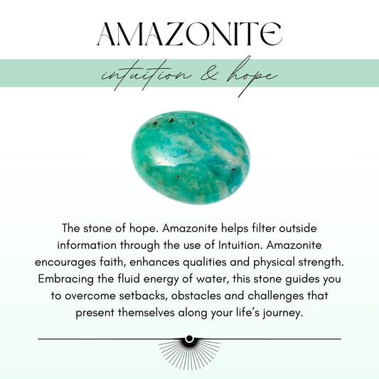 Titanium Dew Drop Earrings - Amazonite
