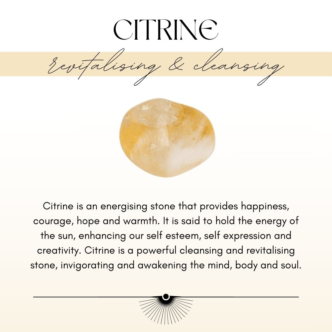 Bronze 'Dew Drop' Earrings - Citrine