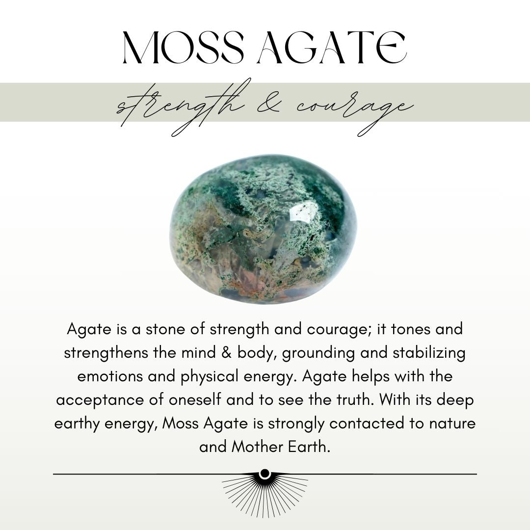 Moss Agate and Copper Necklace