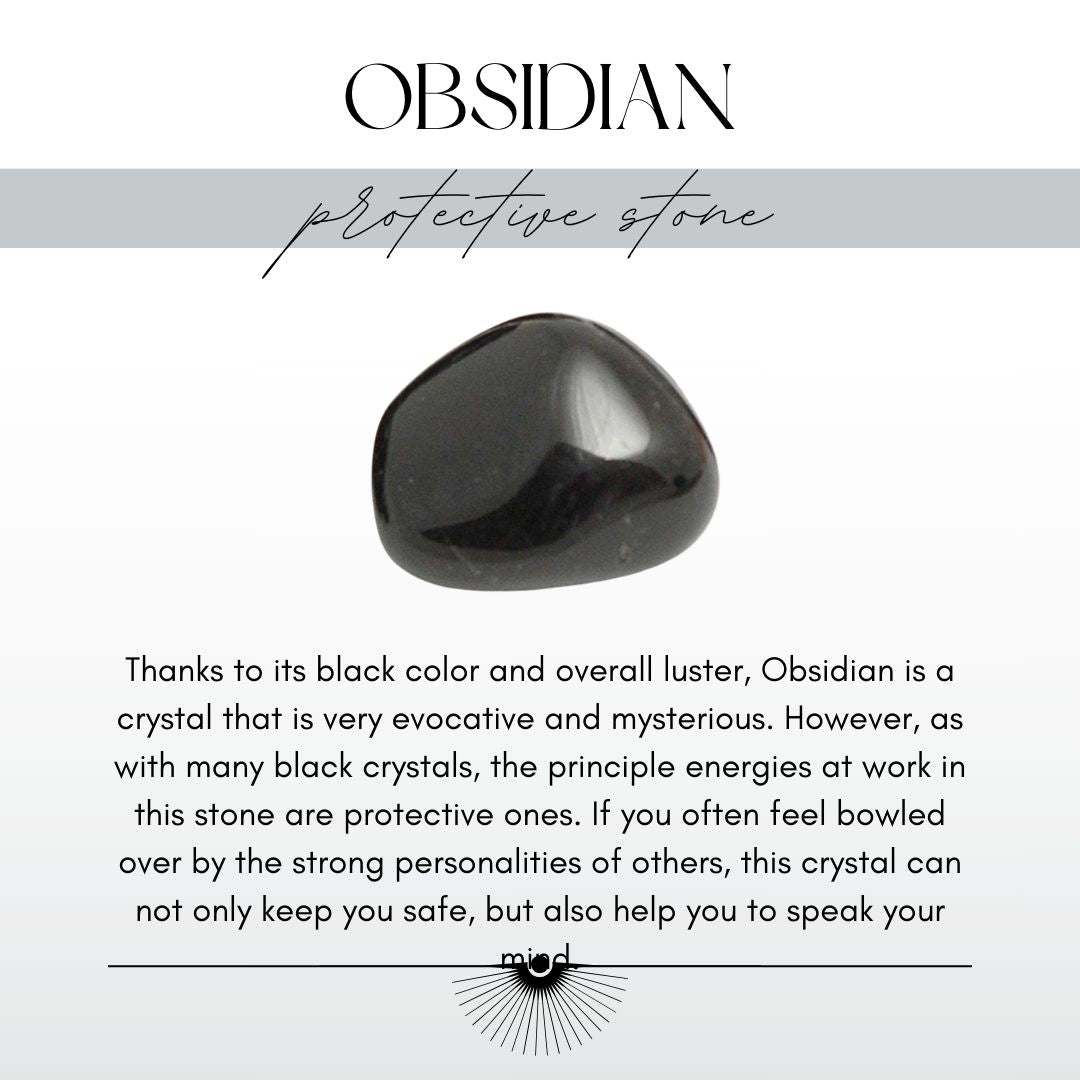 Obsidian Copper Tree of Life Necklace