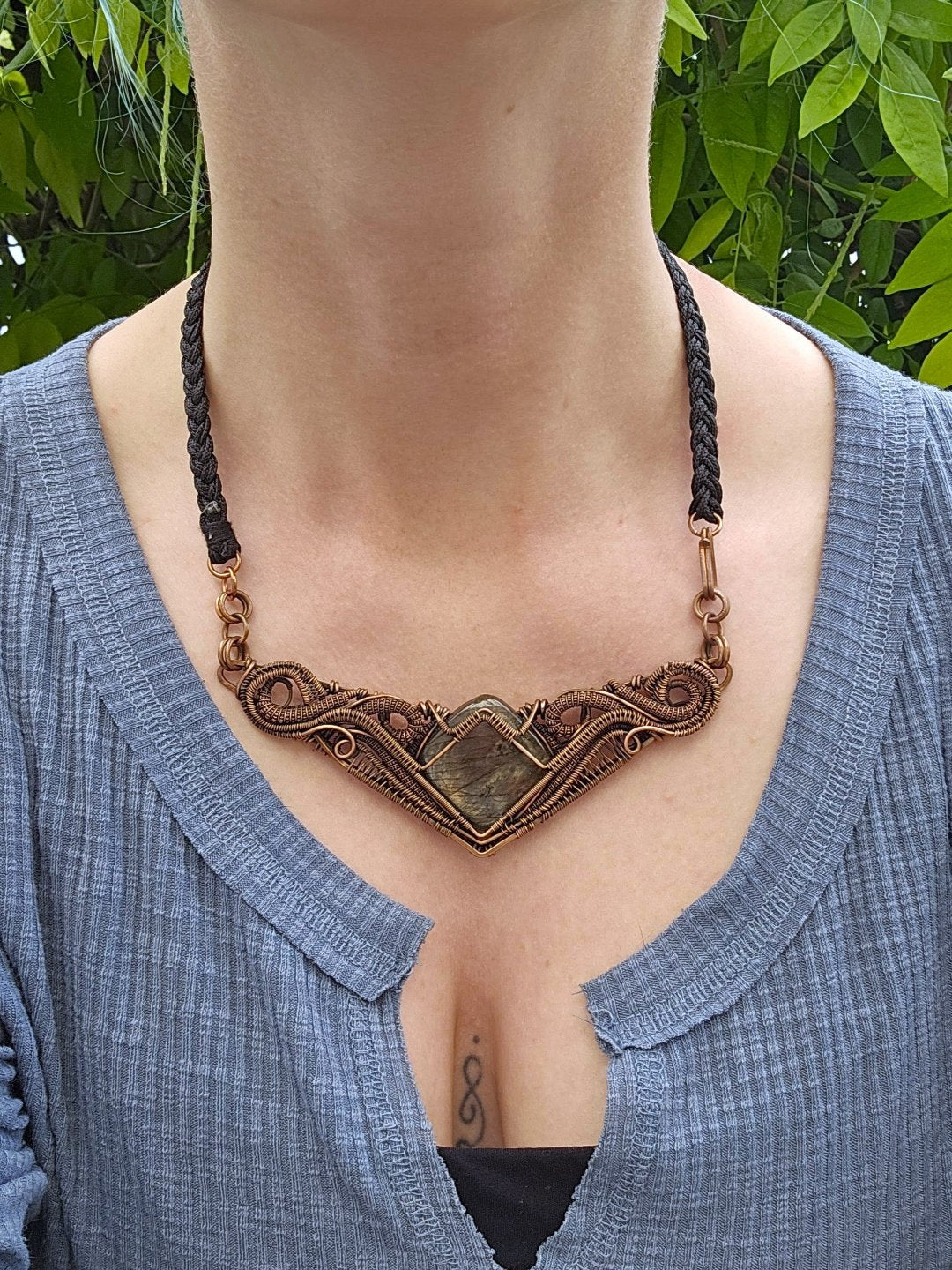 'Nebula' - Labradorite and Copper Necklace