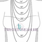 Aquamarine and Copper Shield Necklace