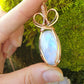 Moonstone and Rose Gold Necklace