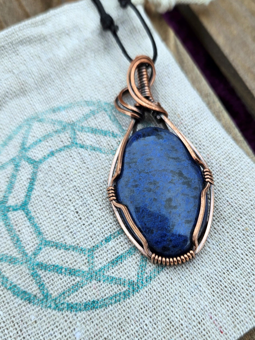 Dumortierite necklace clearance