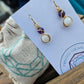Moonstone & Amethyst 14k Gold Fill Earrings