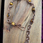 Tiger's Eye and Copper Bracelet - 14-19.5cm Wrists