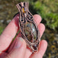 'Gaia' - Amber, Labradorite, Smoky Quartz & Copper Necklace