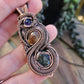 'Serpent' - Amethyst, Labradorite, Citrine & Copper Necklace