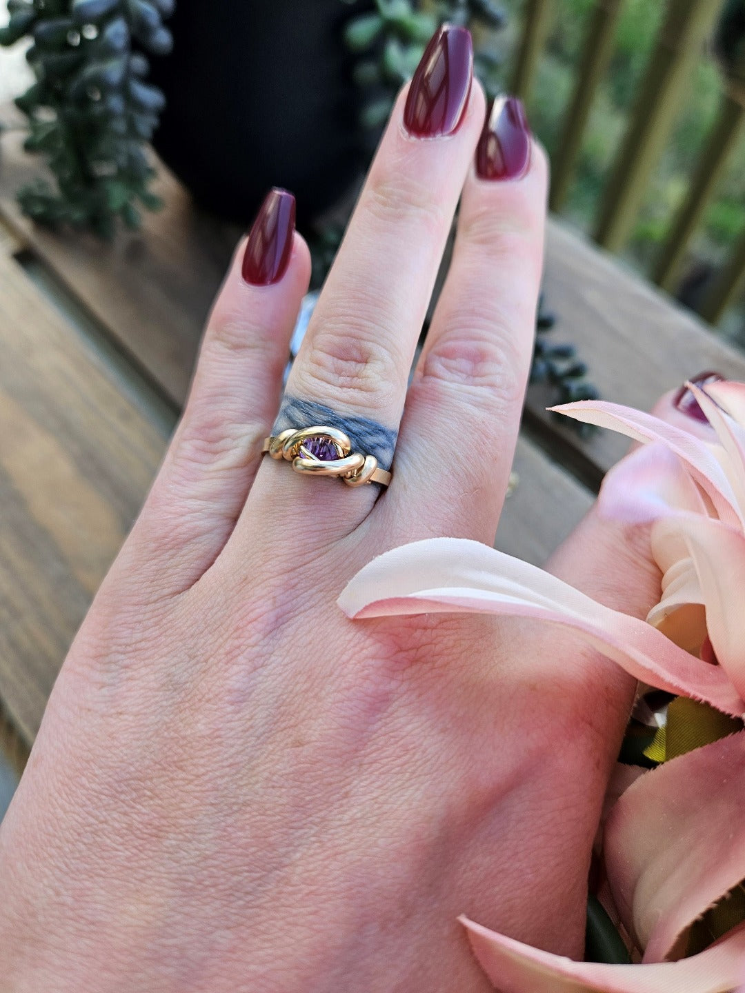 Amethyst And Gold Ring