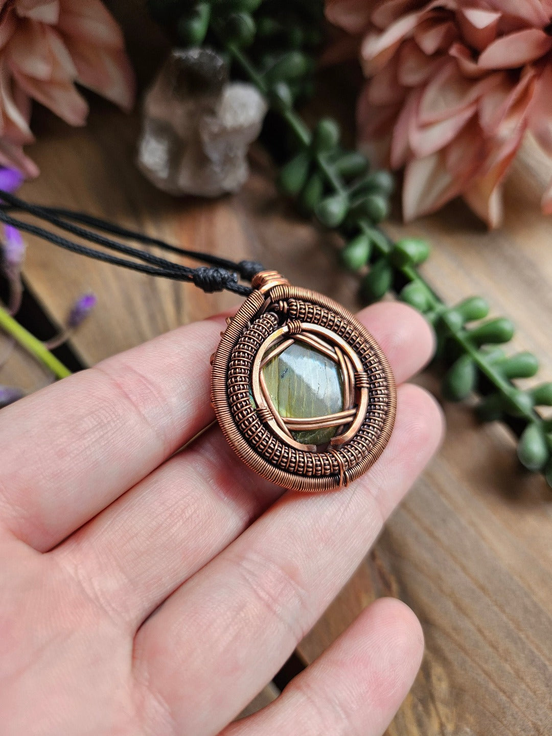 Labradorite and Copper Necklace