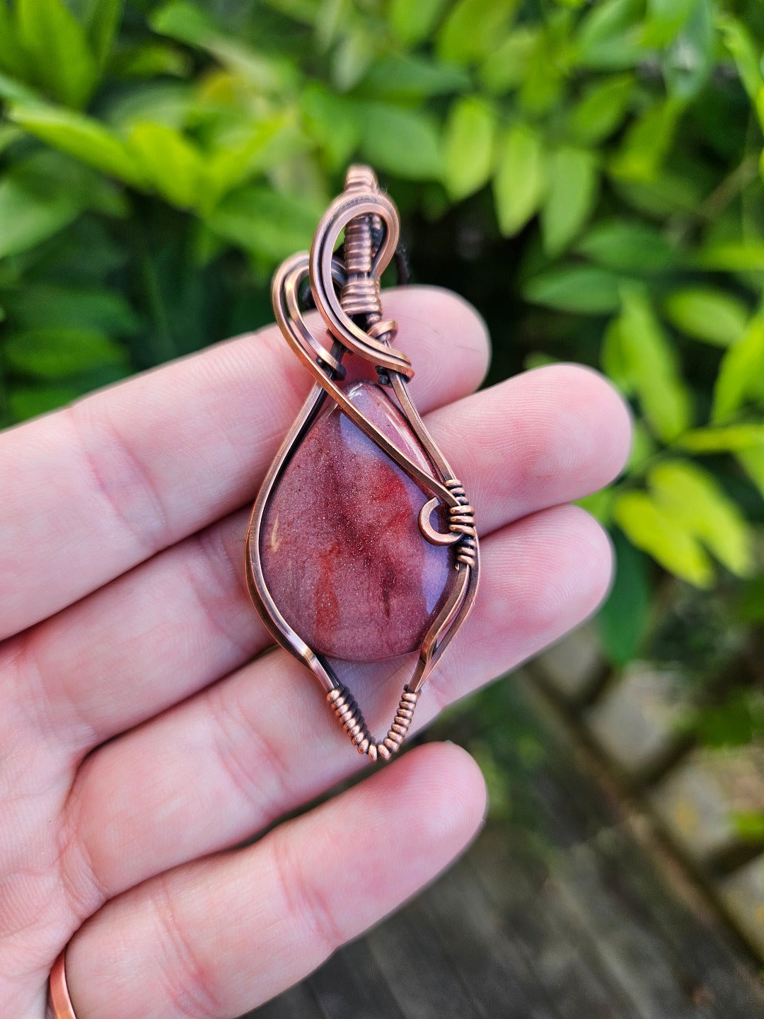 Mookaite and Copper Necklace