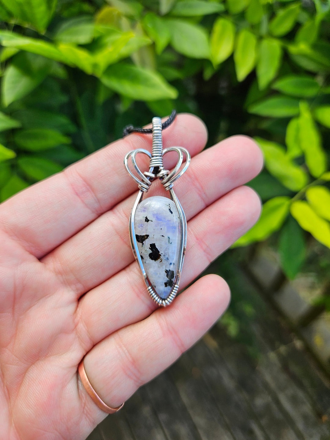 Moonstone and Silver Necklace