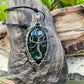 Green Aventurine, Sunstone and Silver Tree of Life Necklace