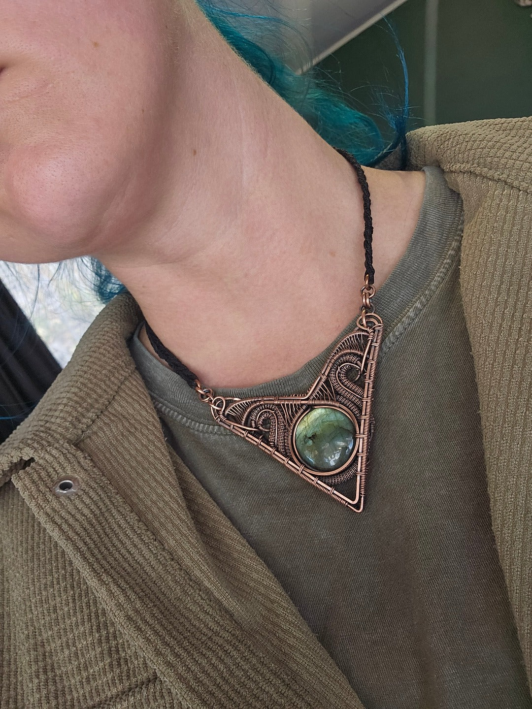 'Aurora' Labradorite & Copper Necklace