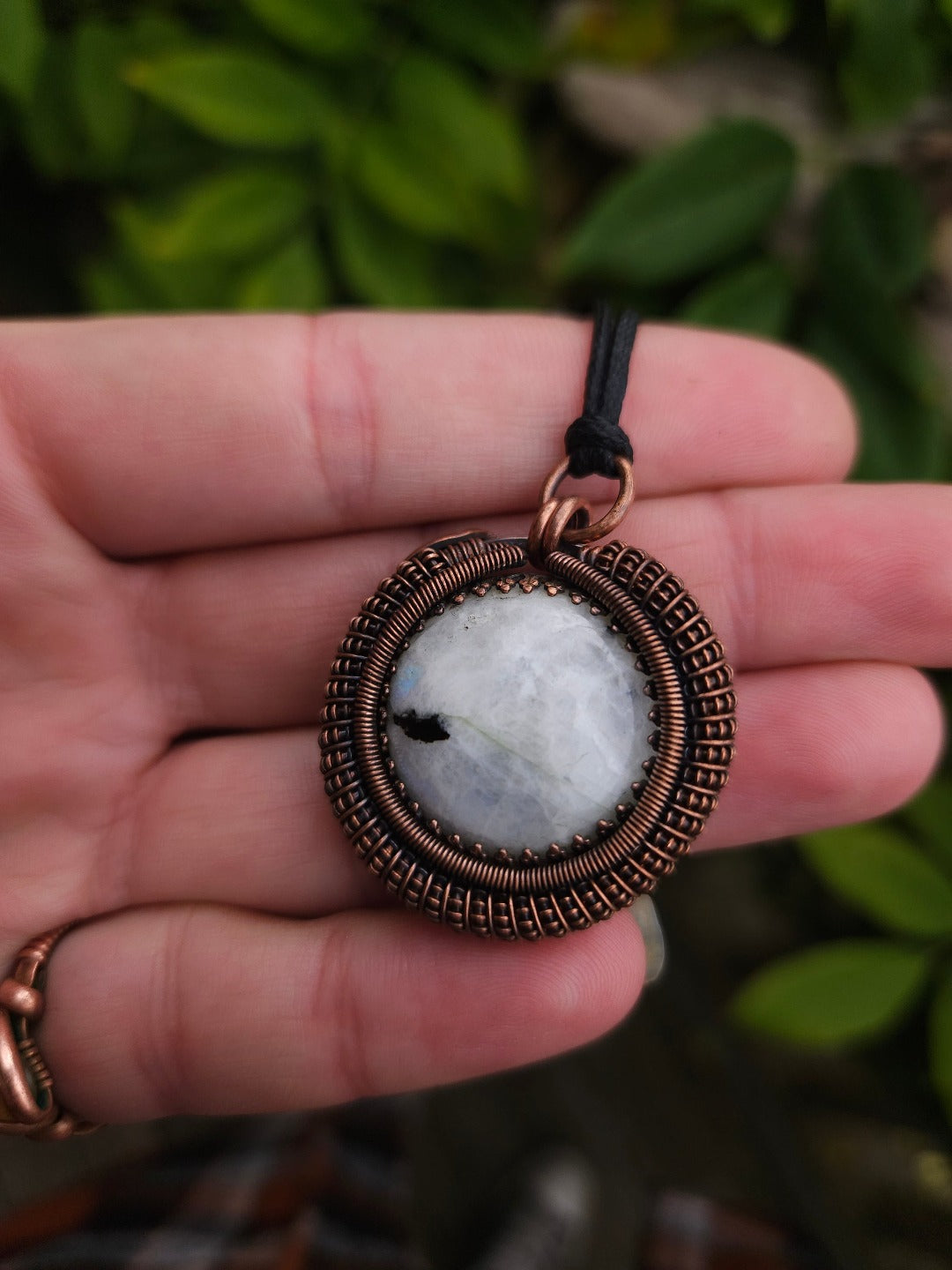 Moonstone and Copper Necklace