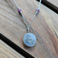 Moonstone and Silver Zodiac Necklace - Cancer