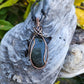 Gold Sheen Obsidian and Copper Necklace