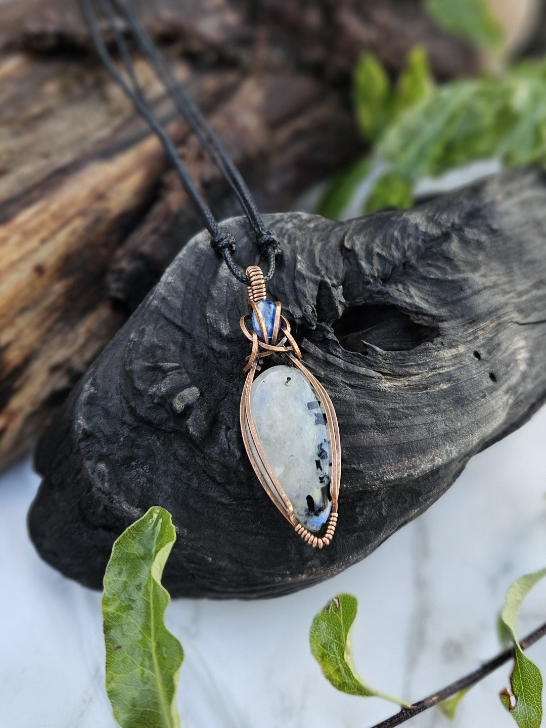 Moonstone and Copper Necklace