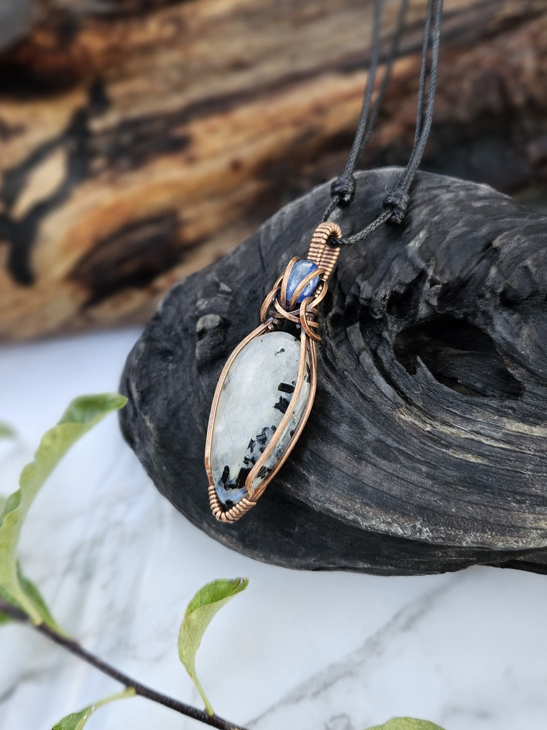 Moonstone and Copper Necklace