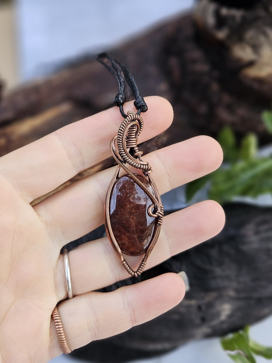 Garnet and Copper Necklace