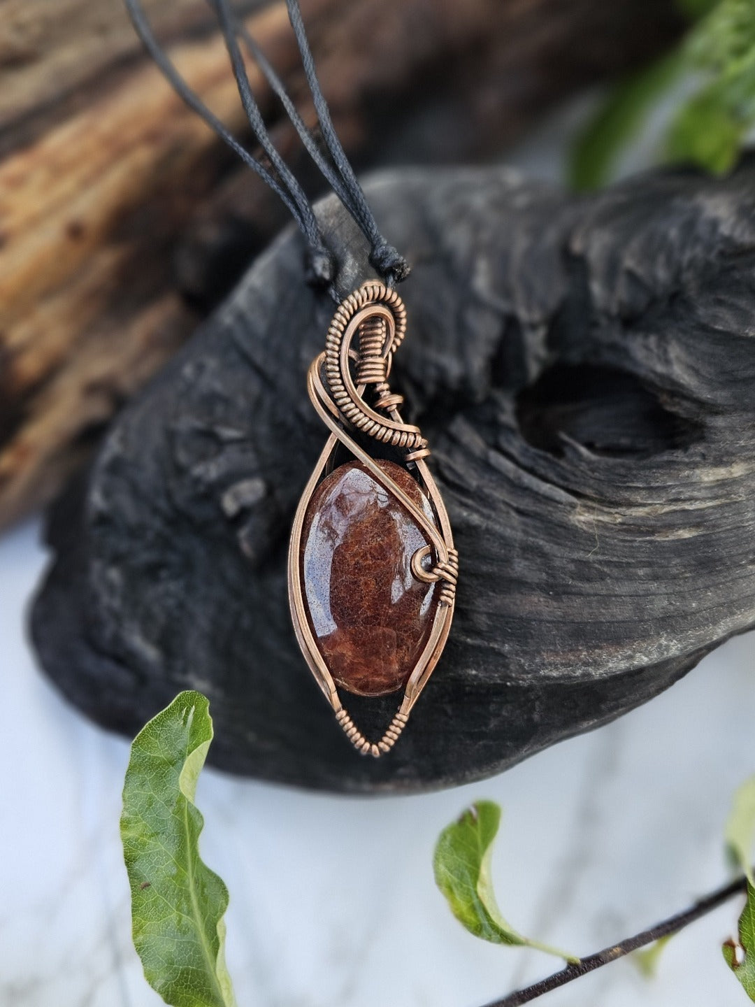 Garnet and Copper Necklace