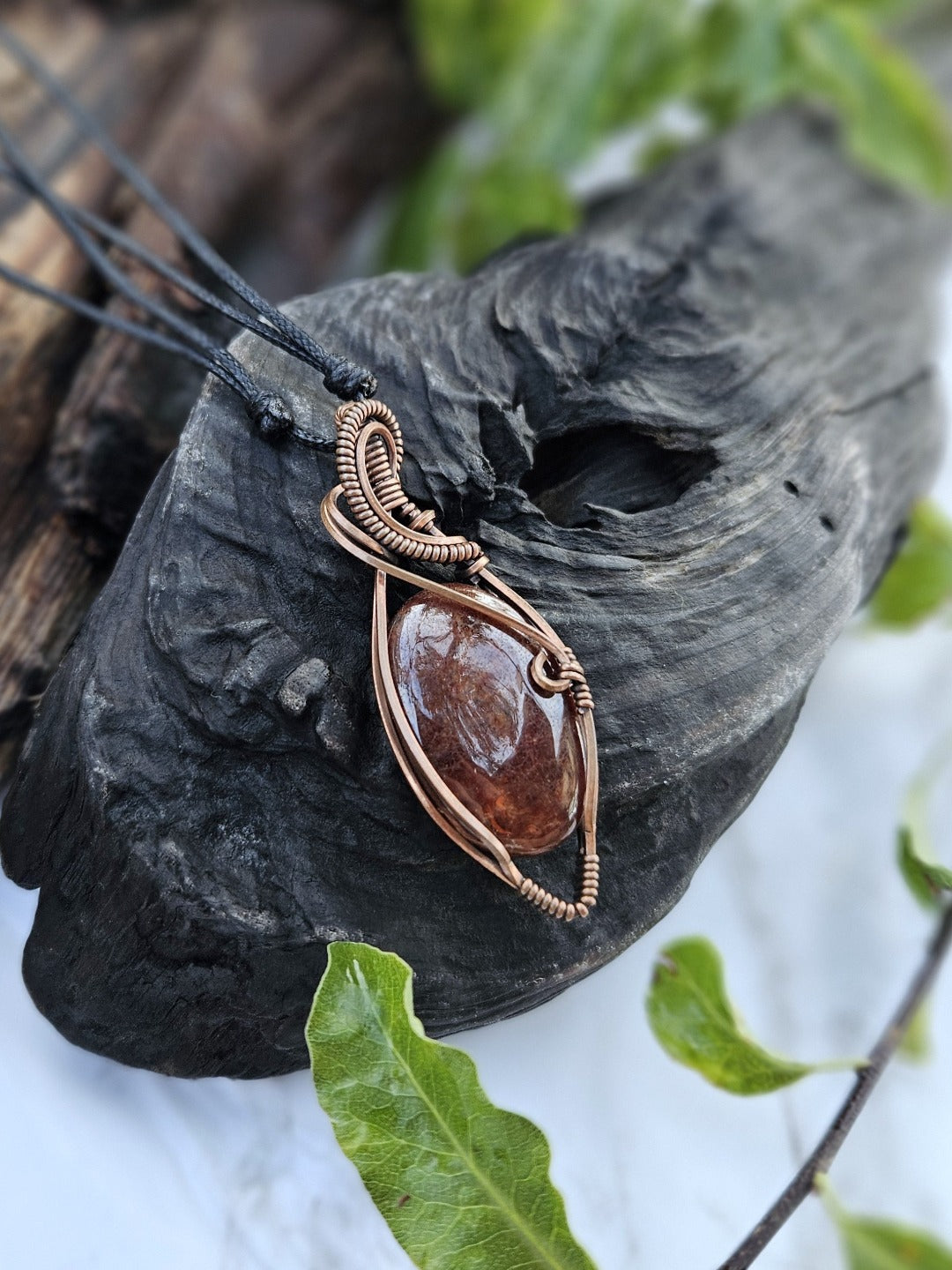 Garnet and Copper Necklace